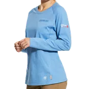 Ariat Air FR CAT 2 Steel Blue Crew T-Shirt
