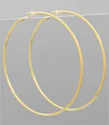 85mm Gold Hoop Earrings