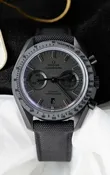 Omega Speedmaster Dark Side of the Moon Black Strap - 1:1 Super clone Replica Watch