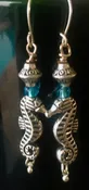 Hand Made One of a Kind Jewelry - Sea Horse Earrings #3