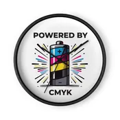 Powered by CMYK Wall Clock — Packaging Chic LLC