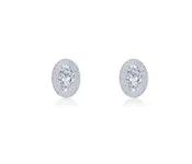 1.26 CTW Halo Stud Earrings by Lafonn