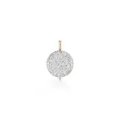 18kt Gold Medium Diamond Pebble Locket