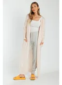 Cashmere Honolulu Maxi Cardi – Angel Beige