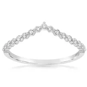 0.15 Carat Diamond Contour Band