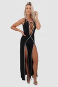Adrian Black Jumpsuit W Silver