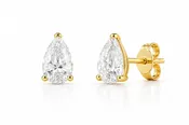 1 Carat Pear Diamond Studs