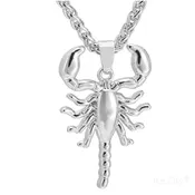 Ice City Bold Scorpion Necklace, Statement Necklace for Men, 22 Inches