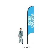 14ft Single Reverse Feather Flag