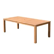 Alama Rectangular Teak Finish  Solid Wood Table