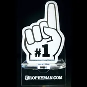Acrylic #1 Cell Mobile Phone Stand - 7"