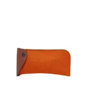 Anzen Eyeglass Sleeve - Ember Felt, Sienna Leather