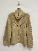 525 America Sweater Size S Beige Chunky Cowl Neck Ladies Sweater