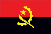 ANGOLA NYLON PRINT FLAG - 3x5