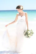 Blush Pink Mermaid Wedding Dress (#Nicole)