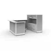 8.5' x 6' Cubicle - Global Compile Single Reception Station (ATWPRP11)