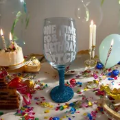 Glittered Wine Glasses 🍷
