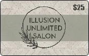 $25 Illusion Unlimited Salon Gift Card