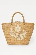 Lotus Straw Tote