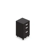 22" Depth Mobile Box/Box/File Pedestal with Lock | American Espresso Finish