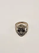 Amber Skull Head Ring Size 9 #ASR39