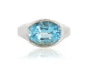 Aquamarine & Diamond Ring — Big Island Jewelers | Kailua-Kona, HI