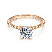 14KT Rose Gold Solitaire Ring