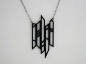 Abstract Fence Necklace