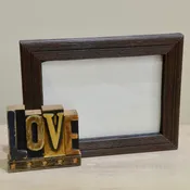 Love Wood Photo Frame