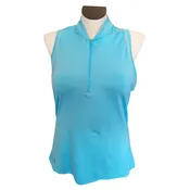 Adidas Aqua 1/4 Zip Sleeveless Women's Top Size XL