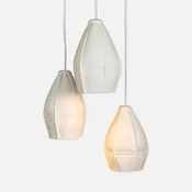 Kawa Porcelain Pendant Light, Cluster of 3