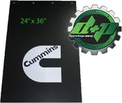 Diesel Power Plus Dodge Cummins Mud Flap Set Splash Guard 24 x 36 (2 mudflaps)