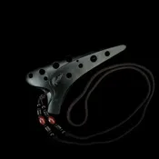 12-Hole Ocarina, Plastic, Soprano C - Black