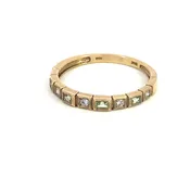 10K Yellow Gold Diamond Stackable Ring (200-00609)