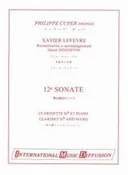 12th Sonate for Bb Clarinet and Piano by: Xavier Lefevre