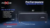 DD Audio 310e Box: Ported 10" Down Fire Enclosure