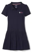 French Toast Ruffled Pique Dress