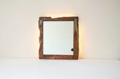Live Edge Wood Slab Mirror