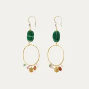 5 Octobre Amma Green Earrings