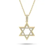 0.20 ct Diamond Star of David Pendant