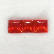 4.5mm – Mexican Fire Opal Princess Cuts