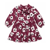 Alitsa Burgundy Floral Dress