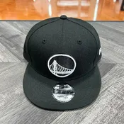 9FIFTY GOLDEN STATE WARRIOS BLACK WHITE--OSFA