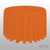 120" Round Table Cover, Orange