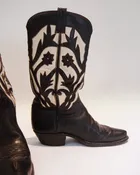 Austin-Hall Vintage Custom Handmade Floral Inlay Cowboy Boots