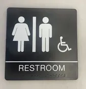 Black ADA Room Signs
