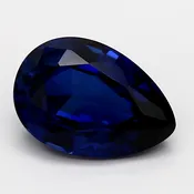 Lab Blue Sapphire Pear