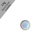14g Internally Threaded Bezel Set Opal End