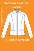 8 Women’s Jacket & Coat Sketch Templates – AI & PDF