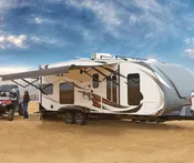 Carefree Travel’r 12V Patio Awning with Vinyl Fabric